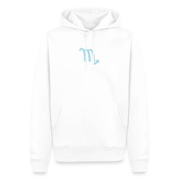 Skorpion-Sternzeichen Pastellblau - Männer Premium Bio Hoodie - Weiß - Vorne - Nico (187cm)