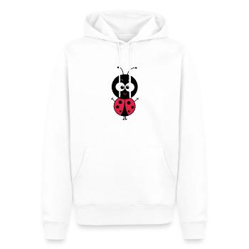 Coccinelle - Sweat à capuche Premium bio Homme - blanc - Devant - Nico (187cm)