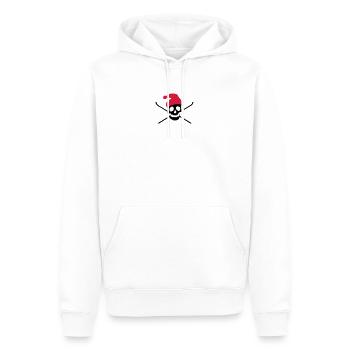 Ski - Männer Premium Bio Hoodie - Weiß - Vorne - Nico (187cm)