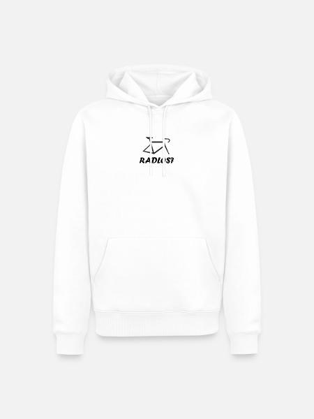 Bikeless - Men’s Premium Organic Hoodie - white