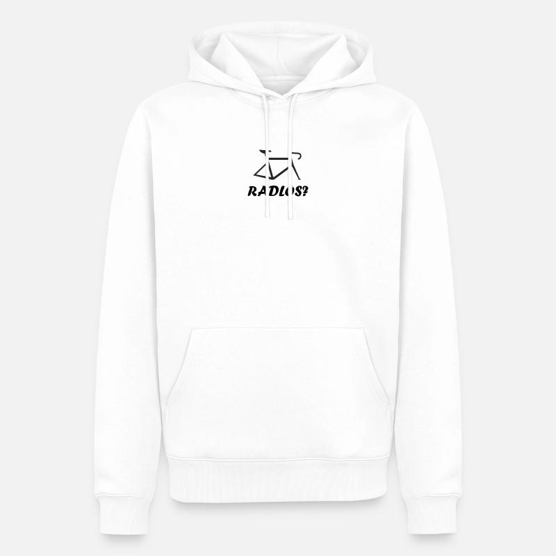 Radlos - Männer Premium Bio Hoodie - Weiß
