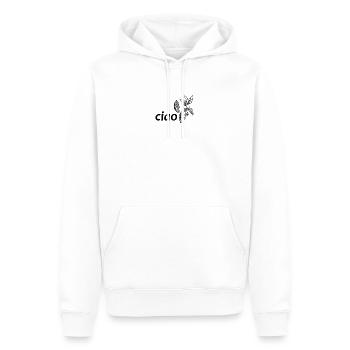 ciao kakao - Männer Premium Bio Hoodie - Weiß - Vorne - Nico (187cm)