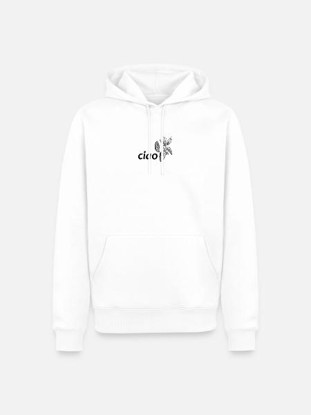 ciao kakao - Männer Premium Bio Hoodie - Weiß