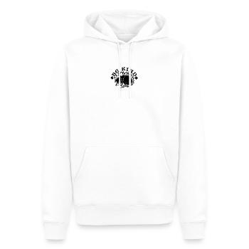 Sei freundlich - Männer Premium Bio Hoodie - Weiß - Vorne - Nico (187cm)