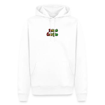 Motif arc-en-ciel de Monteverde au Costa Rica - Sweat à capuche Premium bio Homme - blanc - Devant - Nico (187cm)