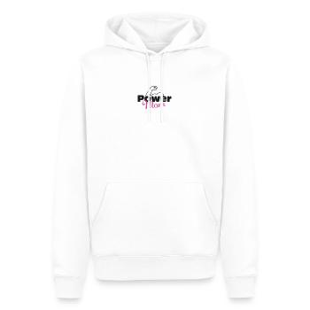 Power Mom schwarz-pink - Männer Premium Bio Hoodie - Weiß - Vorne - Nico (187cm)