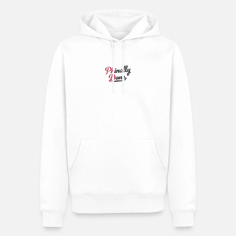 Doktortitel - Männer Premium Bio Hoodie - Weiß