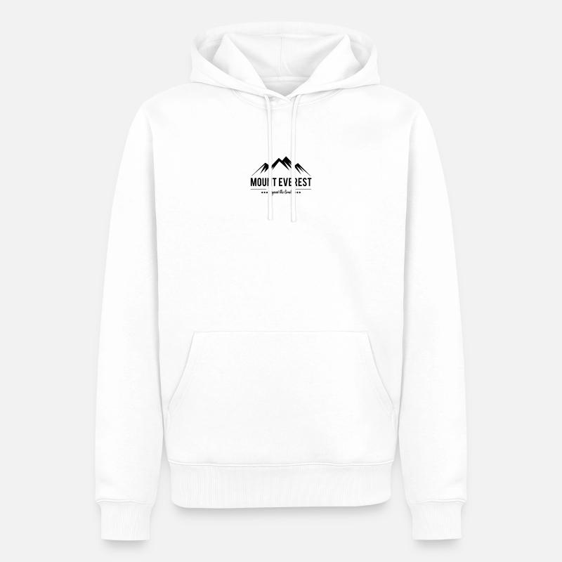 Mont Everest au-delà de la limite - Sweat à capuche Premium bio Homme - blanc