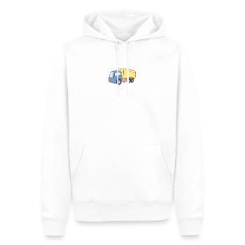 Lastwagen LKW Truck - Männer Premium Bio Hoodie - Weiß - Vorne - Nico (187cm)