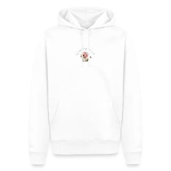 Gartenliebe "Don´t disturb my inner garden" - Männer Premium Bio Hoodie - Weiß - Vorne - Nico (187cm)