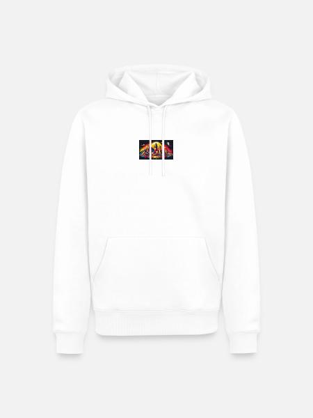 Monterrey Mexico art design - Men’s Premium Organic Hoodie - white