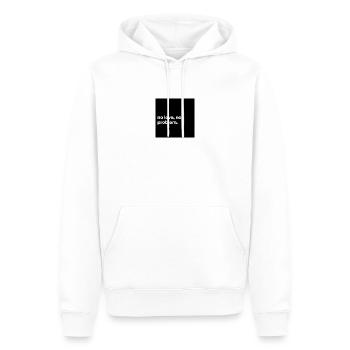 whyshowluv - Männer Premium Bio Hoodie - Weiß - Vorne - Nico (187cm)