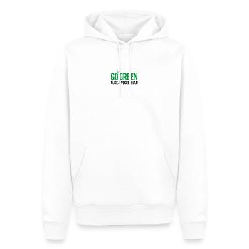 Griller anti-végétarien Go green fuck a vegetarian - Sweat à capuche Premium bio Homme - blanc - Devant - Nico (187cm)