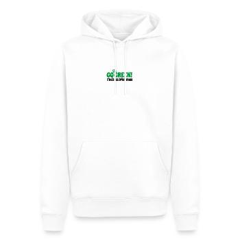 Drôle de Saint-Patrick Allez au vert baiser un Irlandais - Sweat à capuche Premium bio Homme - blanc - Devant - Nico (187cm)