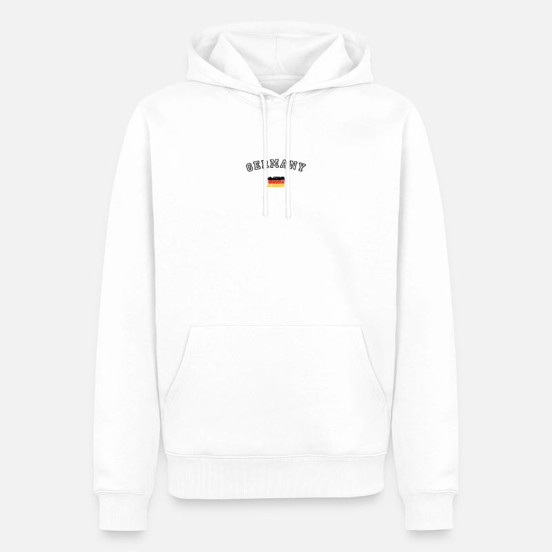 Drapeau allemand à rayures Pop Art - Sweat à capuche Premium bio Homme - blanc