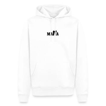 Mafia - Männer Premium Bio Hoodie - Weiß - Vorne - Nico (187cm)
