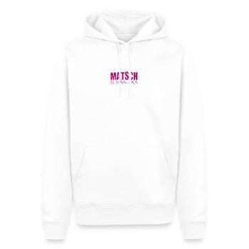 Muddy run shirt mud Matsch Laufshirt Team Mascara - Männer Premium Bio Hoodie - Weiß - Vorne - Nico (187cm)