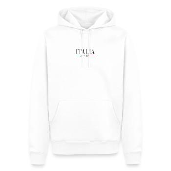 ITALIA Dolce Vita - Sweat à capuche Premium bio Homme - blanc - Devant - Nico (187cm)