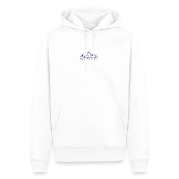 Spitzenversprechen: Heute Morgen Jeden Tag - Männer Premium Bio Hoodie - Weiß - Vorne - Nico (187cm)