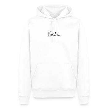 Emilia - Männer Premium Bio Hoodie - Weiß - Vorne - Nico (187cm)