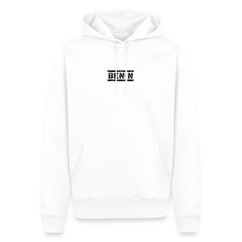 Bénin - Sweat à capuche Premium bio Homme - blanc - Devant - Nico (187cm)