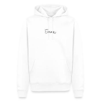 Emma - Männer Premium Bio Hoodie - Weiß - Vorne - Nico (187cm)