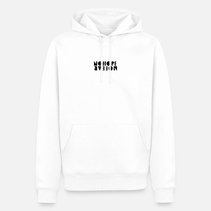 NoHopeNoFear - Männer Premium Bio Hoodie - Weiß