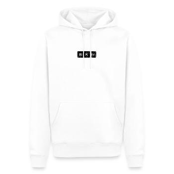 Biker-Elemente: Periodischer Tee - Männer Premium Bio Hoodie - Weiß - Vorne - Nico (187cm)