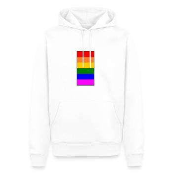 Lgbt - Männer Premium Bio Hoodie - Weiß - Vorne - Nico (187cm)