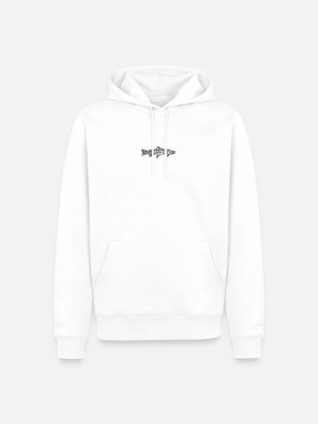 Forelle - Männer Premium Bio Hoodie - Weiß