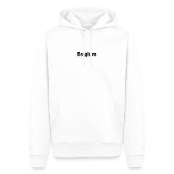 Belgium - Männer Premium Bio Hoodie - Weiß - Vorne - Nico (187cm)