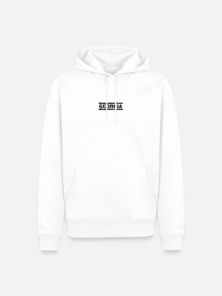Georgia - Männer Premium Bio Hoodie - Weiß