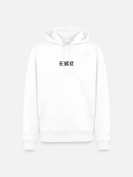 4 Beat - Men’s Premium Organic Hoodie - white