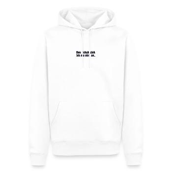 Berlin dialect saying - Men’s Premium Organic Hoodie - white - Front - Nico (187cm)