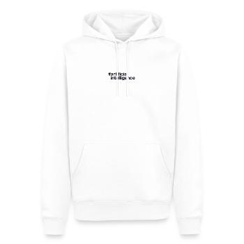 Artificial Intelligence Ki - Men’s Premium Organic Hoodie - white - Front - Nico (187cm)