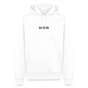 Je suis une manip radio qui rayonne Radiologie - Sweat à capuche Premium bio Homme - blanc - Devant - Nico (187cm)