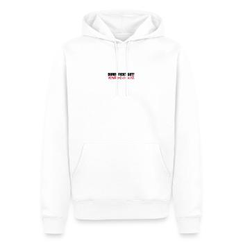Dumm fickt gut - verstehe ich nicht - Männer Premium Bio Hoodie - Weiß - Vorne - Nico (187cm)