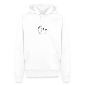 Mutter und Tochter - Männer Premium Bio Hoodie - Weiß - Vorne - Nico (187cm)