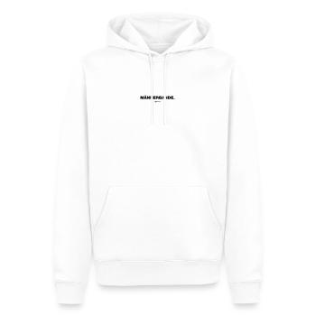 Männerbande (JGA - Jungesellenabschied) - Männer Premium Bio Hoodie - Weiß - Vorne - Nico (187cm)