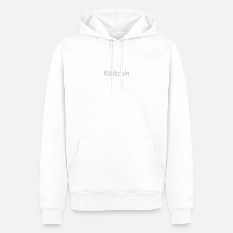 HODL - Sweat à capuche Premium bio Homme - blanc
