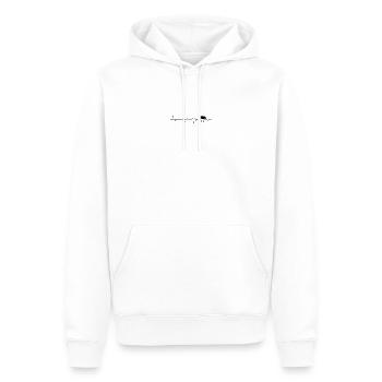 Conception en attente - Sweat à capuche Premium bio Homme - blanc - Devant - Nico (187cm)