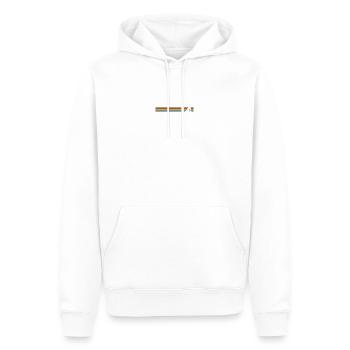 Warten auf Design-Datei - Männer Premium Bio Hoodie - Weiß - Vorne - Nico (187cm)