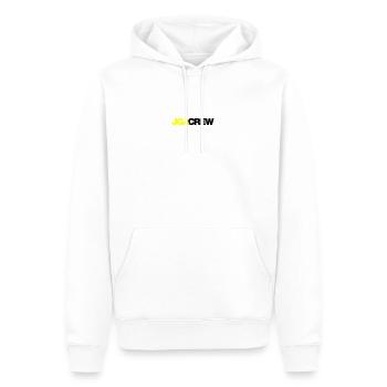 Bachelor Party Crew - Emblem - Men’s Premium Organic Hoodie - white - Front - Nico (187cm)