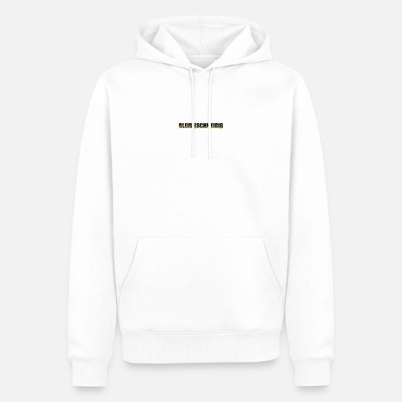 bleib gschmeidig - bleib relax, chillen, dialecte - Sweat à capuche Premium bio Homme - blanc