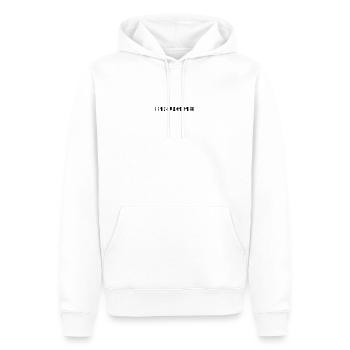 Bruges - Sweat à capuche Premium bio Homme - blanc - Devant - Nico (187cm)