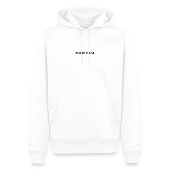 Muay Thai - Men’s Premium Organic Hoodie - white - Front - Nico (187cm)