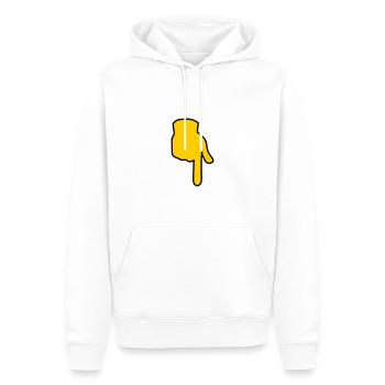 Emoji afficher la couleur de l’esquisse ci-dessous - Sweat à capuche Premium bio Homme - blanc - Devant - Nico (187cm)