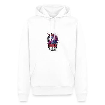 Ibiza 2024 Einhorn - Männer Premium Bio Hoodie - Weiß - Vorne - Nico (187cm)