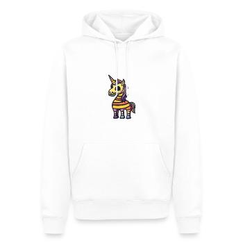 Einhorn Halloween Comic Zombie - Männer Premium Bio Hoodie - Weiß - Vorne - Nico (187cm)