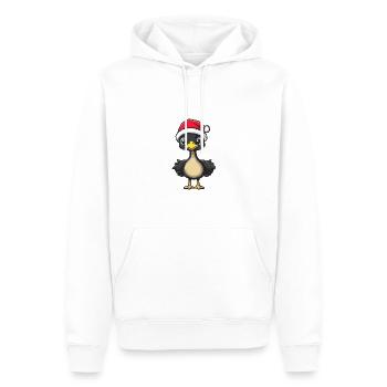 Bouquet Noël Mignon - Sweat à capuche Premium bio Homme - blanc - Devant - Nico (187cm)